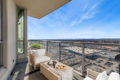 2004-77 Spruce Place Sw, Calgary, AB - Outdoor With Balcony With View