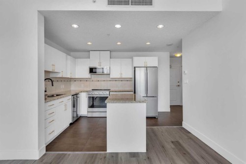 2004-77 Spruce Place Sw, Calgary, AB - Indoor Photo Showing Kitchen With Upgraded Kitchen