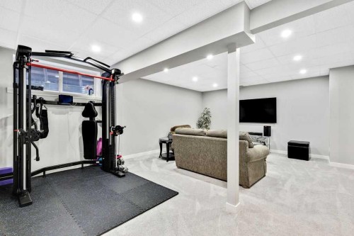 205 Aspenmere Way, Chestermere, AB - Indoor Photo Showing Gym Room