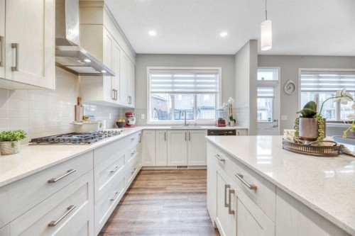 63 Walgrove Way Se, Calgary, AB - Indoor Photo Showing Kitchen With Upgraded Kitchen