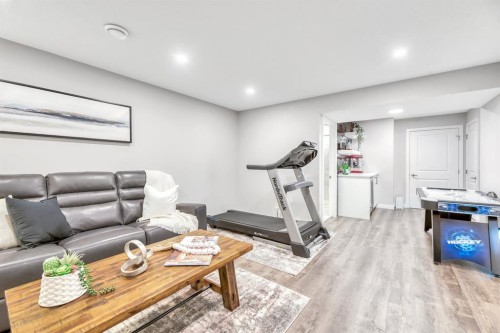 63 Walgrove Way Se, Calgary, AB - Indoor Photo Showing Gym Room