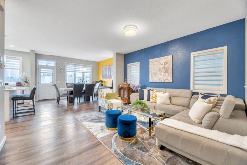 63 Walgrove Way Se, Calgary, AB - Indoor Photo Showing Living Room