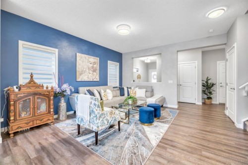 63 Walgrove Way Se, Calgary, AB - Indoor Photo Showing Living Room