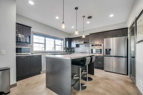26 Copperfield Common Se, Calgary, AB - Indoor Photo Showing Kitchen With Stainless Steel Kitchen With Upgraded Kitchen