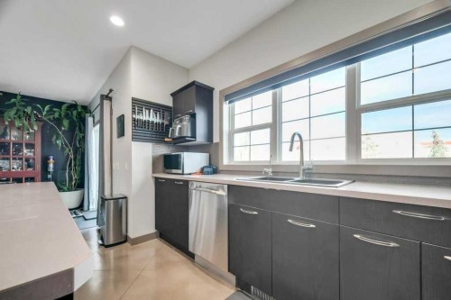 26 Copperfield Common Se, Calgary, AB - Indoor Photo Showing Kitchen With Double Sink