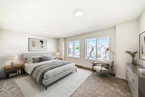 107 Mercado Crescent Se, Calgary, AB - Indoor Photo Showing Bedroom