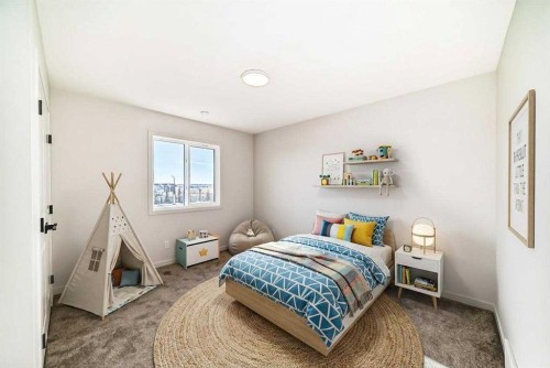 107 Mercado Crescent Se, Calgary, AB - Indoor Photo Showing Bedroom