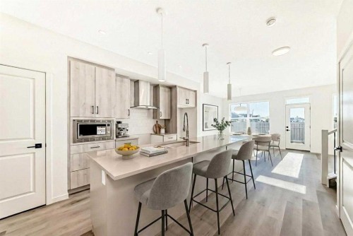 107 Mercado Crescent Se, Calgary, AB - Indoor Photo Showing Kitchen With Upgraded Kitchen