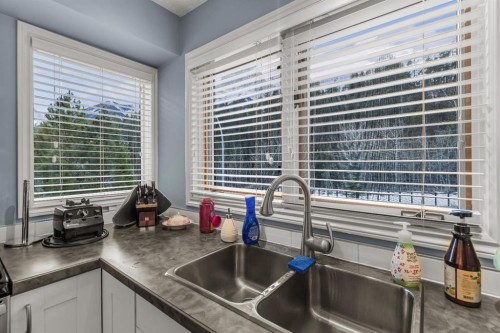 7-1017 Olympic Drive, Canmore, AB - Indoor Photo Showing Kitchen With Double Sink