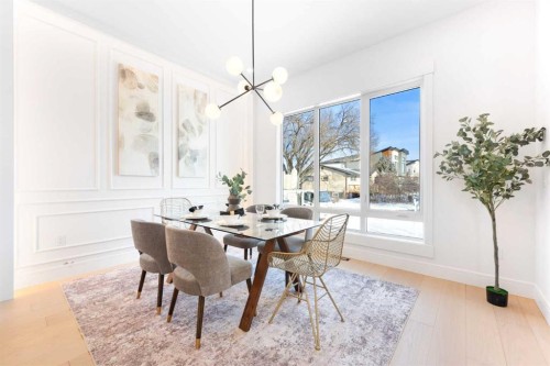 2105 7 Street Ne, Calgary, AB - Indoor Photo Showing Dining Room