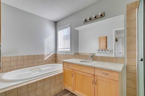 199 Everglen Way Sw, Calgary, AB - Indoor Photo Showing Bathroom
