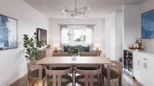 2081 Vantage Way Sw, Airdrie, AB - Indoor Photo Showing Dining Room