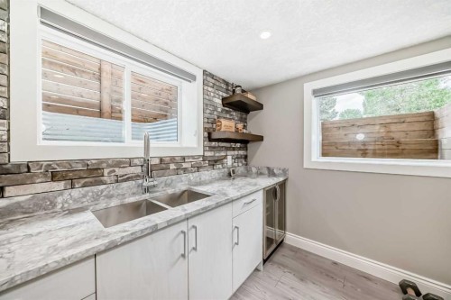 2415 9 Avenue Nw, Calgary, AB - Indoor Photo Showing Kitchen With Double Sink