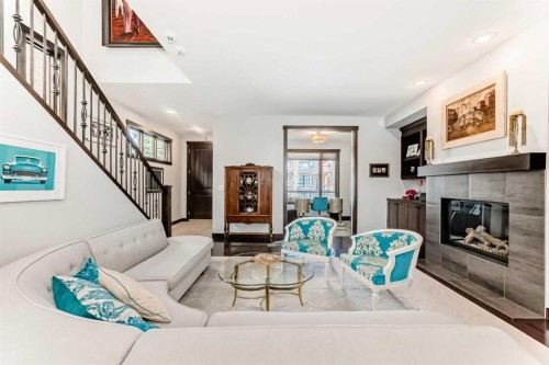 2213 27 Street Sw, Calgary, AB - Indoor With Fireplace