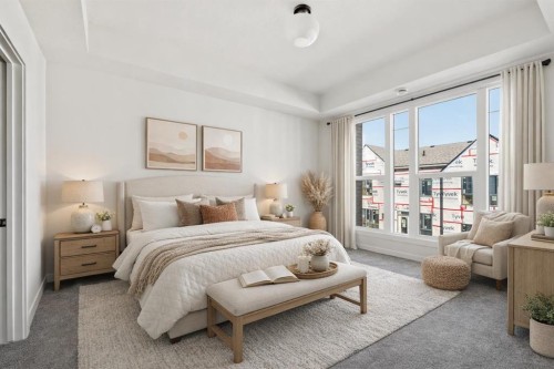 609 Sovereign Common Sw, Calgary, AB - Indoor Photo Showing Bedroom