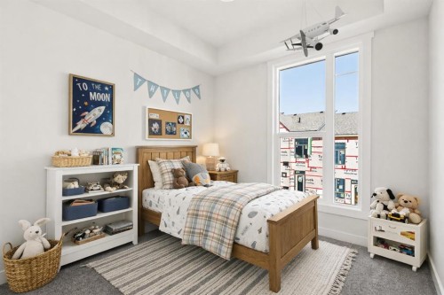 609 Sovereign Common Sw, Calgary, AB - Indoor Photo Showing Bedroom