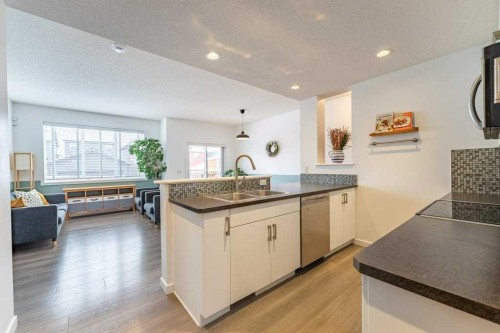 74 Evansridge Crescent Nw, Calgary, AB - Indoor Photo Showing Kitchen With Double Sink