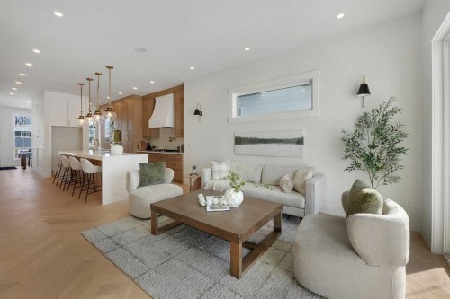 2413 25 Avenue Nw, Calgary, AB - Indoor Photo Showing Living Room