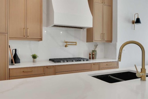 2413 25 Avenue Nw, Calgary, AB - Indoor Photo Showing Kitchen With Double Sink