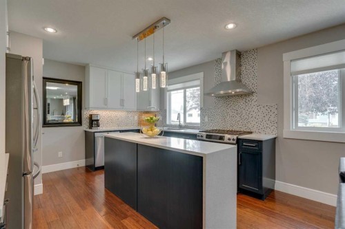 2444 45 Street Se, Calgary, AB - Indoor Photo Showing Kitchen With Upgraded Kitchen