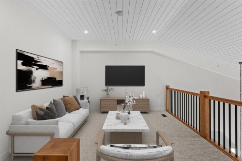 405-1505 Spring Creek Gate, Canmore, AB - Indoor Photo Showing Living Room