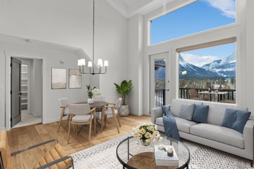 405-1505 Spring Creek Gate, Canmore, AB - Indoor Photo Showing Living Room