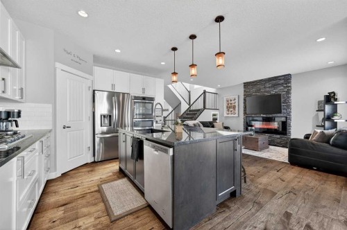143 Cranarch Crescent Se, Calgary, AB - Indoor Photo Showing Kitchen With Stainless Steel Kitchen With Upgraded Kitchen