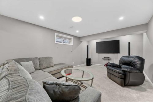 201 Saddlecrest Way Ne, Calgary, AB - Indoor Photo Showing Basement