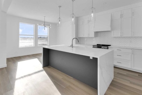 140 Copperhead Road Se, Calgary, AB - Indoor Photo Showing Kitchen With Upgraded Kitchen