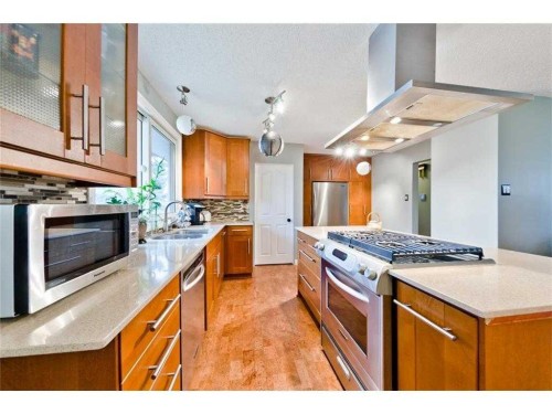 81 Westminster Drive Sw, Calgary, AB - Indoor Photo Showing Kitchen With Double Sink With Upgraded Kitchen