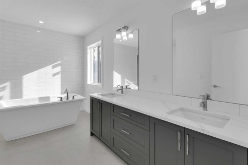 144 Copperhead Road Se, Calgary, AB - Indoor Photo Showing Bathroom
