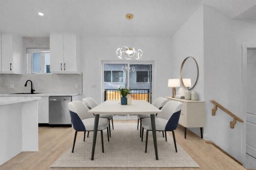 2605 1 Street Ne, Calgary, AB - Indoor Photo Showing Dining Room