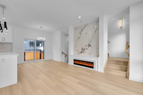 2605 1 Street Ne, Calgary, AB - Indoor With Fireplace