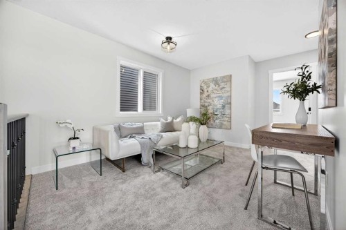 52 Fireside Common Sw, Cochrane, AB - Indoor Photo Showing Living Room