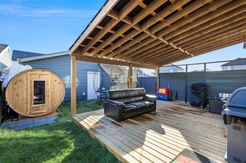 128 Setonstone Gardens Se, Calgary, AB - Outdoor With Deck Patio Veranda With Exterior