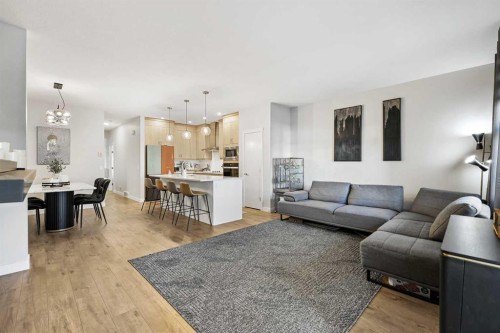 128 Setonstone Gardens Se, Calgary, AB - Indoor Photo Showing Living Room