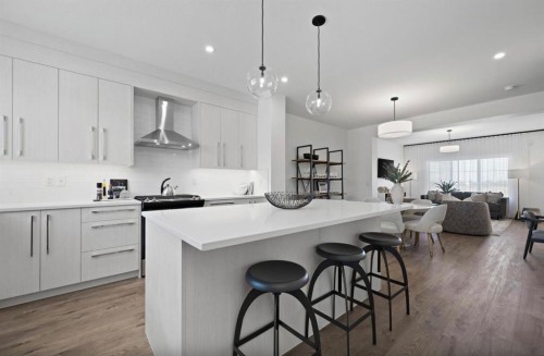 102 Rangeview Path Se, Calgary, AB - Indoor Photo Showing Kitchen With Upgraded Kitchen