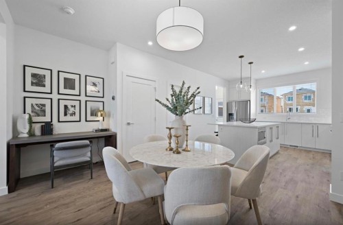 102 Rangeview Path Se, Calgary, AB - Indoor Photo Showing Dining Room