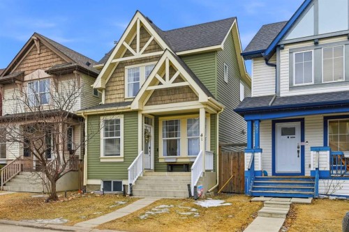 41 New Brighton Green Se, Calgary, AB - Outdoor With Facade