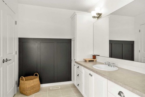 57 Riviera Crescent, Cochrane, AB - Indoor Photo Showing Bathroom