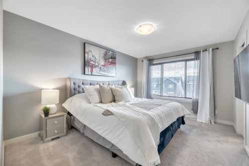173 Redstone Common Ne, Calgary, AB - Indoor Photo Showing Bedroom