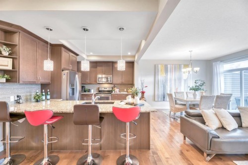 173 Redstone Common Ne, Calgary, AB - Indoor Photo Showing Kitchen With Stainless Steel Kitchen With Upgraded Kitchen