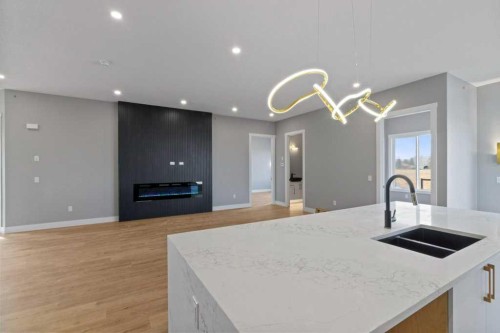 282 Muirfield Crescent, Lyalta, AB - Indoor Photo Showing Kitchen With Double Sink