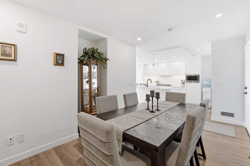 710-8505 Broadcast Avenue Sw, Calgary, AB - Indoor Photo Showing Dining Room
