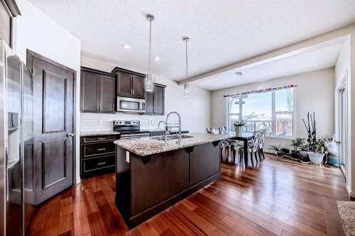 46 Cranford Gardens Se, Calgary, AB - Indoor Photo Showing Kitchen With Upgraded Kitchen