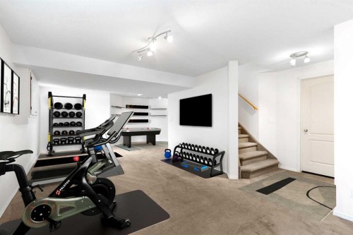 763 Stonehaven Drive, Carstairs, AB - Indoor Photo Showing Gym Room