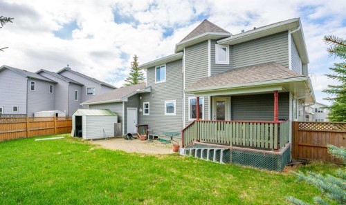 763 Stonehaven Drive, Carstairs, AB - Outdoor With Deck Patio Veranda With Exterior