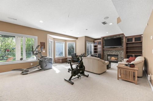 1458 Strathcona Drive Sw, Calgary, AB - Indoor With Fireplace
