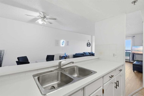 604-2011 University Drive Nw, Calgary, AB - Indoor Photo Showing Kitchen With Double Sink