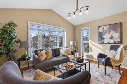 250 Silverado Plains Close Sw, Calgary, AB - Indoor Photo Showing Living Room